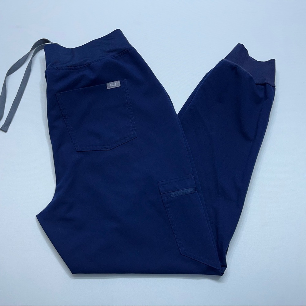 Figs Zamora Jogger Scrub Pants Womens Size Medium W22SW2012 Blue 28” Inseam